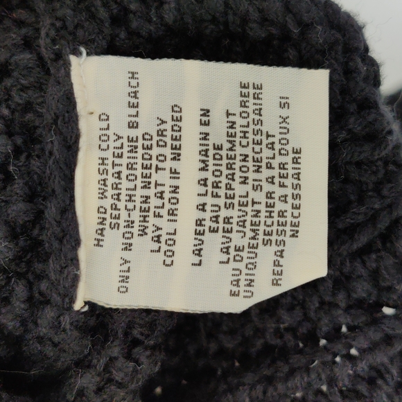 Ralph Lauren black cableknit sweater cotton crewneck sweater black sweat… - Picture 8 of 8